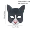 パーティーマスクハロウィーンシミュレートされた動物カーニバルマスカレードコスケードプロップのためのセクシーな猫のハーフフェイスコスプレ221202