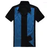 Men's Casual Shirts Online Shopping Stores Uk Design Mens Black Blue Rockabilly Fifties Clothing For Party Club
