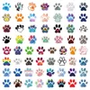 60Pcs Cat Paw Stickers Non-Duplicate Waterproof Vinyl Sticker for Laptop Skateboard Luggage Phone Case Water Bottle Guitar Helmet Car Decals Kids Gifts