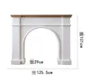 Fireplace Living Room Furniture French luxury white porch frame Home hall decoration rules Home corridor retro end stage shooting props