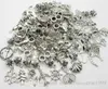 100Pcs/lot Mixed Charms Big Hole beads Dangle Charms Pendants For Jewelry Making findings DIY