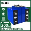 Nuova batteria Lifepo4 200AH 3.2V 1/4/16PCS Batteria ricaricabile Cell Pack 12V 24V 48V Celle fai-da-te per carrello da golf per barche RV con sbarre collettrici