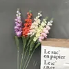 Decorative Flowers Home Decoration Furnishings Artificial Flower Simulation Delphinium Material Hyacinth List Violet Wedding Hall Wall Decor