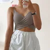 Yoga outfit kvinnor sport bh tubs topps streetwear croped top för kvinnlig gym sexig underkläder wirefree camisole girl tank