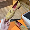 Casual Shoes Women's Cover Foot Muller Shoes Luxury Designer Formell l￤der Flat Bottom Classic Fashion Metal Buckle Color Neutral bekv￤m 011