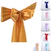 Chair Covers 50pcs/Lot Stretch Wedding Band Slider Sashes Party Birthday Decorations Wholesale Retai