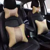 Comfortable car side pillow focuses on relieving neck pain driving fatigue Leather pillow case Carbon fiber core