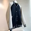 Abbigliamento sportivo alla moda Giacca da baseball da donna Felpa classica con diamanti intarsiati Y Giacche firmate Cardigan casual con cerniera Cappotto di lana da donna