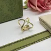 Fashion Designer Gold Ring For Women Gift Stones Trend All match Jewelry Supply