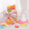 Baby Shower Gift Caramelle Bottiglia con Bowknot Biberon Trasparente a forma di Candy Box Baby Battesimo Battesimo Bomboniere Bottiglie BH8049 TQQ