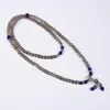 Strand Asingeloo Tibetano Buddista Fumo Naturale Quarzo Lazuli Lapis Pietra Perline di Preghiera Buddha Bracciale Rosario Bracciali Gioielli Da Uomo