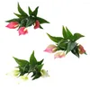 Fiori decorativi Fiore artificiale Anthurium Decorazione di simulazione secca finta 35 X 47 cm Casa di fascia alta Realistica di alta qualità