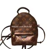Модель дизайнерская сумка мини -рюкзак леди подлинный кожаный дизайнерский дизайнерский дизайнерский рюкзаки модный задняя упаков