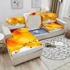 Sandalye kapakları 3D Galaxy Sofa Koltuk Yastık Kapağı Elastik Kanepe 1/2/3/4 Seaters Mermer Baskı Oturma Odası Ev Dekor