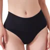 Active Shorts Women's High Waist Stretchy Yoga Jogging Workout Gym Briefs Underwear Wide Elastic Waistband Thong Panties Sport Bottoms