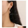 Dangle Chandelier Fashion Hipster Dumb Gold Double couche Shell Boucles d'oreilles en métal Tassel Summer Beach Accessoires pour femmes Drop Deliv Dhtgh