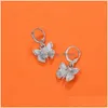 Dangle Lustre Mode Bohème Punk Boucles D'oreilles Bijoux Or Sier Couleur Papillon Forme Stud Cadeau Pour Femmes Fille Drop Livraison Dhuzr