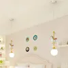 Pendellampor moderna nordiska barns rum sovrum sovande ljuskrona
