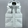 Men's Vests Plus Size S8XL Autumn Winter Men Thick Vest Hooded Brand Cotton Padded Sleeveless Jackets Man Warm Men's Clothing 221202