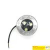 10pcs DC 12V 3W LED 지하 조명 IP67 방수 방수 묻힌 오목한 램프 바닥 미니 야외 램프 밝은 화려 함