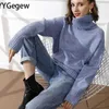 Damestruien Yygegew Winter Casual chic kasjmier oversized dikke pullovers vrouwen losse pullover vrouwelijke lange mouw 221201