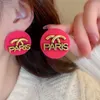 Frauen runden Briefes Hengst Ohrring Klassische Buchstaben Ohrringe Modeschmuck für Geschenke Party