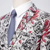 Men's Suits Blazers Printing Prom Performance Costume Luxury 2 Piece Set Jacket Pants Slim Business Blazer club Clothing M-6XL 221201