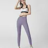 Active Pants Yoga Pants Kvinnor Naken Peach Bodysuit Hip Lifting High midjan