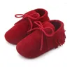 Eerste wandelaars babyschoenen jongens mocassins klassieke veterzachte soft soft soft sneakers baby tassel walker peuter laarsjes meisjes