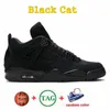 Jumpman 4 Black Cat 4S Mens Basketball Shoes University Blue Red Thunder White Oreo Lost en Found 1 1S Bred Patent UNC Hyper Royal Shadow Sports Women Sneakers maat 13