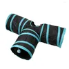 Cat Toys Tunnel Tubes Play Balls Funny Pet Kitten Puppy Ferrets Dog Foldable Storage 2 Colors 3 Holes