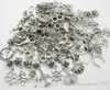 100Pcs/lot Mixed Charms Big Hole beads Dangle Charms Pendants For Jewelry Making findings DIY