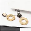 Dangle Lustre Géométrique St Styles Boucle D'oreille Résine Brune Déclaration De Mode Européenne Cadeau Bijoux Creative Drop Delivery Earri Dh8Cg