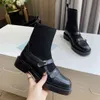 2022 Designer Balencaigaity Stiefel Schuhe Nude Schwarz Spitzschuh Mittlerer Absatz Lange Kurze Stiefel Schuhe aam