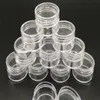 10g Clear Empty Cream Jar Packaging boxes 10ml Transparent Cream Pot Display Case10cc Cosmetic Jars