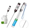 Digital Food Cooking Thermometer Probe Meat Household Hold Function Kitchen LCD Gauge Pen BBQ Grill Candy Steak Milk Water 4 Buttons