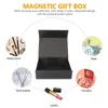 Gift Wrap Festival Party Box Candy Chocolate Magnetic Collapsible Bridesmaid -förslag med stängningslock