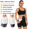 Damen Shapers Bauchkontrolle Hip-Lifting Sweat Pants Sauna Beam Hohe Taille Body Fitness Breasted Three/Five/Nine Point Shorts Vest 221201