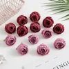 Decorative Flowers 50/100Pcs Artificial Silk Tea Roses Bud Diy Gifts Candy Box Christmas Home Decorations Garden Wedding Holiday Supplies