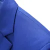 Herenpakken Blazers Casual Boutique Business Double Breasted Suit Coat 2 -delige set / mannelijke massieve kleur slanke fit jasbroek broek broek 221201