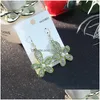 Stud Fashion Jewelry S925 Sliver Post Flower oorbellen Rhinstone Dangle Drop Delivery DHDCA