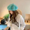 Bérets Fashion Plush Migne Hat Femmes Automne et hiver coréen Lavage All-Match Anis pour femmes Chapeaux de peintre japonais tendance