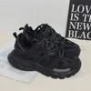 Fashion Triple S 3.0 Casual Shoes Aumenta Aumenta la piattaforma Sneaker Glow in the Dark Black Black Grey Ryal Grey Vintage Designer Vintage Men Womens