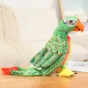 26/38cm Simulation Parrot Plush Toy Stuffed Lifelike 6 Colors Bird Doll Toys for Children Girls Nice Gift Photo Props Decor