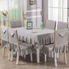 Chair Covers European Style Living Room Decor Table Cloth Anti-Slip Cover Thicken Soft Cushion Dustproof Tablecloths