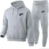 Herren-Set, Designer-Tech-Fleece-Hose, Anzug, Tide Letters Print, High Street, lose Hoodies und Jogginghosen-Sets, lässiges Techfleece m264k