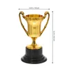 Decorative Objects Figurines 20Pcs Kids Reward Trophy Plastic trophy children reward toys trophy Prize Cup Children Reward Prizes Small Cup with Base Golden 221202