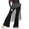 Scene Wear Tassel Belly Dance Costumes Senior Sexig Long Belt för Women Hip Scarf -tillbehör