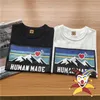 Men's T-Shirts Human Made T Shirt Men Women 1 1 Best-Quality Multicolor Snow Mountain T-shirt Tee Tops harajuku T221202