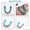 Pendentif Colliers Enfants Mignons Réglable Corde Collier De Mode Filles Chunky Perles Enfant Bijoux Faits À La Main Style Charmant Drop Delivery Dhlfg